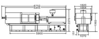Plastics Injection Machine, Dimensions, SE330-90500