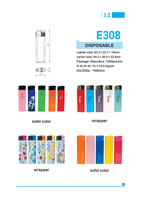 Semi-Finished Lighters Parts 12, Electronic Lighters E308, Disposable