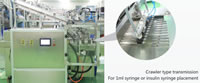 Automatic Syringe Loader, QS Series Crawler/Pedrail Conveying/Transmission, 1ml Syringe, Insulin Syringe Placement